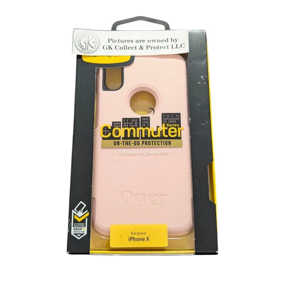 1R7N Phone Case for Apple iPhone X / XS In Light Pink By Ottorbox Commuter Model